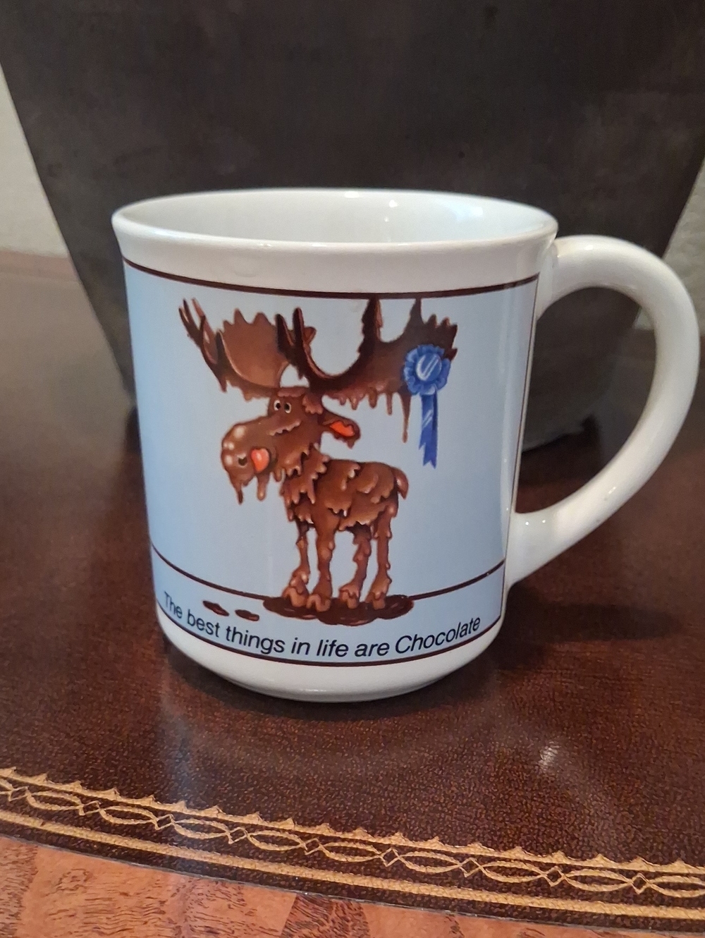 Vintage 80s Moskowitz Chocolate Moose Ceramic Mug Applause